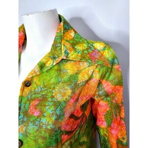 Vintage 1970s Bikini and Coverup, Psychedelic, Vintage Bathing Suit, AS IS